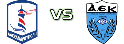 Alexandroupoli - AEK Makris Estatísticas e detalhes do jogo