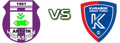 Artvin Hopaspor - Karabük İdman Yurdu Statistiche e dettagli partita