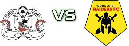 Roman Glass St George FC - Worcester Raiders Statistiche e dettagli partita