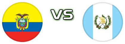 Ecuador - Guatemala Estatísticas e detalhes do jogo