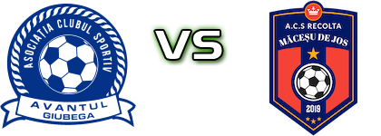 Avântul Giubega - Recolta Măceșu De Jos head to head game preview and prediction