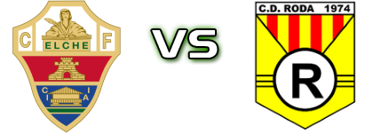 Elche CF - CD Roda Detalji meca I statistika.