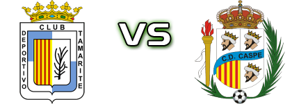 CDJ Tamarite - CD Caspe Statistiche e dettagli partita