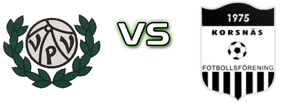 VPV - Korsnäs Spiel Prognosen und Statistiken VPV - Korsnäs Spiel Prognosen und Statistiken