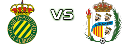 CD La Almunia - CD Caspe Statistiche e dettagli partita