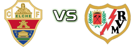 Elche - Rayo Vallecano Statistiche e dettagli partita