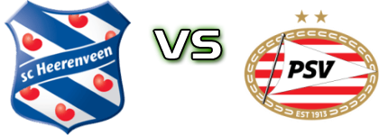  SC Heerenveen - PSV Detalles y estadisticas