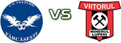 Vulturii Fărcășești - Viitorul Minerul Lupeni Statistiche e dettagli partita