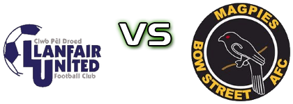 Llanfair Utd - Bow Street детайли и статистика