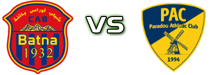 CA Batna - Paradou Estatísticas e detalhes do jogo