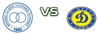 Anagennisi Mantoudiou - Dystos head to head game preview and prediction