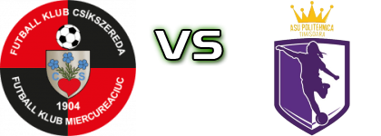 Csikszereda Miercurea Ciuc - Politehnica Timisoara детайли и статистика Csikszereda Miercurea Ciuc - Politehnica Timisoara детайли и статистика