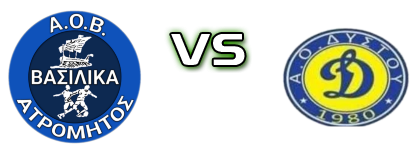 Atromitos Vasilikon - Dystos head to head game preview and prediction