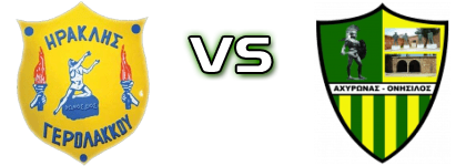 Iraklis Gerolakkou - Achyronas Onisilos head to head game preview and prediction