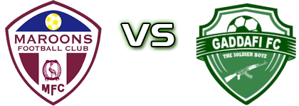 Maroons - Gadafi FC Estatísticas e detalhes do jogo