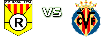 CD Roda - Villarreal Statistiche e dettagli partita