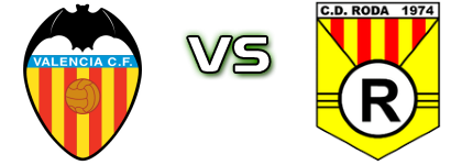 Valencia - CD Roda Statistiche e dettagli partita