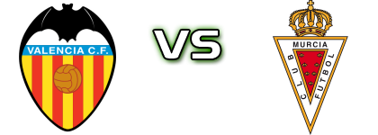 Valencia - Real Murcia детайли и статистика