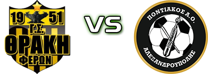 Feres - Pontiakos Alexandroupolis Detalles y estadisticas