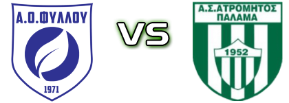 AO Fillou - Atromitos Palama детайли и статистика