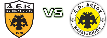 AE Kappadokikou - Aetos Kalifoniou Detalji meca I statistika.