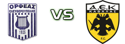 Orfeas - AEK Kavalas Spiel Prognosen und Statistiken Orfeas - AEK Kavalas Spiel Prognosen und Statistiken