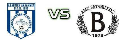 Akadimía Platamóna - Vataniakos detalji utakmice i statistika