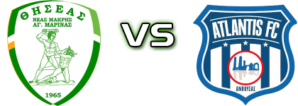 Thiseas Neas Makris - AO Atlantis head to head game preview and prediction