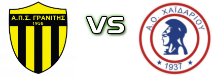 Granitis - Chaidariou Spiel Prognosen und Statistiken Granitis - Chaidariou Spiel Prognosen und Statistiken