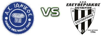 Ionikos Ionias - Eleutheriakos head to head game preview and prediction