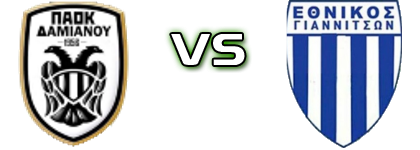 PAOK Damianou - Ethnikos Giannitson Spiel Prognosen und Statistiken PAOK Damianou - Ethnikos Giannitson Spiel Prognosen und Statistiken
