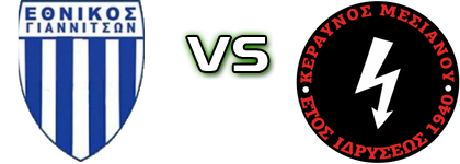 Ethnikos Giannitson - Keravnos Mesianou Detalji meca I statistika.