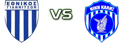 Ethnikos Giannitson - Niki Kalis Spiel Prognosen und Statistiken Ethnikos Giannitson - Niki Kalis Spiel Prognosen und Statistiken