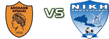 Apollon Arnaias - Niki Ammoulianis 2016 Statistiche e dettagli partita