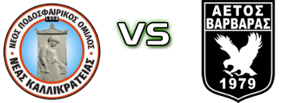 Nea Kallikrateia - Aetos Barbaras Statistiche e dettagli partita