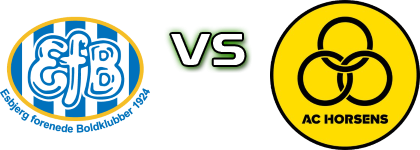 Esbjerg FB - AC Horsens Spiel Prognosen und Statistiken