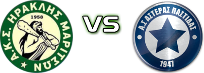 Hraklis - Asteras (P) Statistiche e dettagli partita