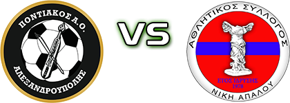 Pontiakos Alexandroupolis - Niki Apalou детайли и статистика