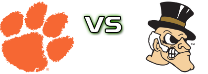 Clemson Tigers - Demon Deacons head to head game preview and prediction