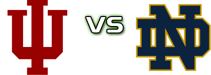 Indiana Hoosiers - Notre Dame Fighting Irish head to head game preview and prediction