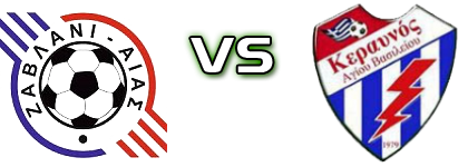 Zavlani Aias - Keravnos Agiou Vasiliou head to head game preview and prediction
