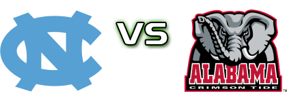 North Carolina Tar Heels - Alabama Crimson Tide Spiel Prognosen und Statistiken North Carolina Tar Heels - Alabama Crimson Tide Spiel Prognosen und Statistiken