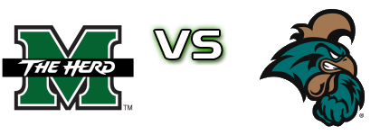 Marshall Thundering Herd - Coastal Carolina Chanticleers head to head game preview and prediction Marshall Thundering Herd - Coastal Carolina Chanticleers head to head game preview and prediction