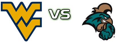 West Virginia Mountaineers - Coastal Carolina Chanticleers Spiel Prognosen und Statistiken