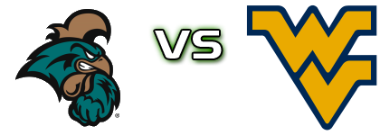 Coastal Carolina Chanticleers - West Virginia Mountaineers Spiel Prognosen und Statistiken