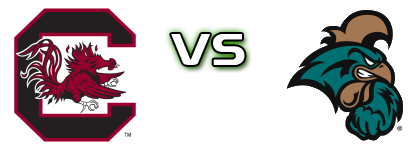 South Carolina Gamecocks - Coastal Carolina Chanticleers Statistiche e dettagli partita South Carolina Gamecocks - Coastal Carolina Chanticleers Statistiche e dettagli partita