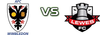 Wimbledon - Lewes Statistiche e dettagli partita