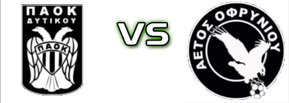 PAOK Dytikou - Ofrynio detalji utakmice i statistika