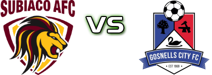 Subiaco - Gosnells City FC detalji utakmice i statistika Subiaco - Gosnells City FC detalji utakmice i statistika
