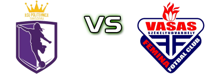 Politehnica Timisoara - ACS Vasas Femina Statistiche e dettagli partita
